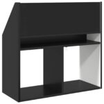 vidaXL Detský regál Čierna 72,5 x 29,5 x 69 cm Kompozitné drevo – Obrázok 8