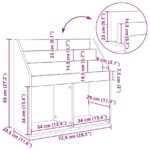 vidaXL Detský regál Dymová dub 72,5 x 29,5 x 69 cm Kompozitné drevo – Obrázok 10