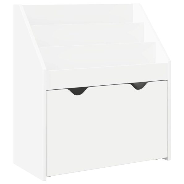 vidaXL Detský regál Biela 60 x 29,5 x 69 cm Kompozitné drevo – Obrázok 2