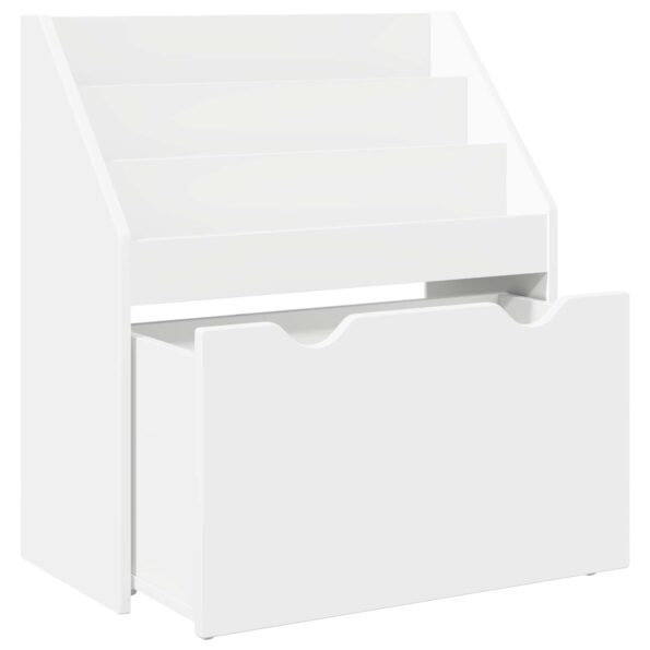 vidaXL Detský regál Biela 60 x 29,5 x 69 cm Kompozitné drevo – Obrázok 6