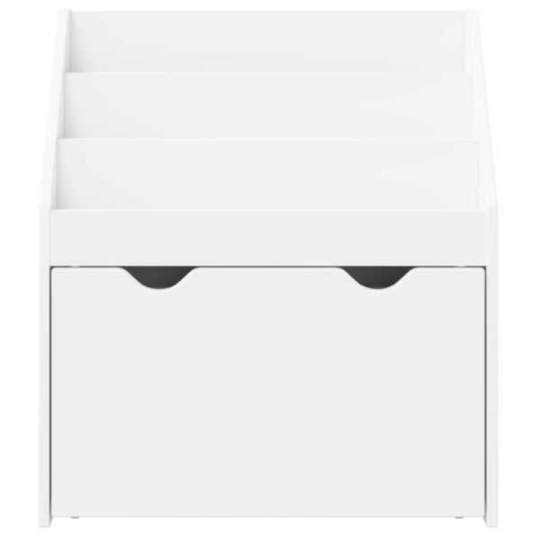 vidaXL Detský regál Biela 60 x 29,5 x 69 cm Kompozitné drevo – Obrázok 7