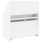 vidaXL Detský regál Biela 60 x 29,5 x 69 cm Kompozitné drevo – Obrázok 9