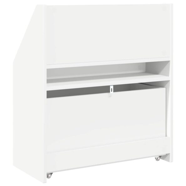 vidaXL Detský regál Biela 60 x 29,5 x 69 cm Kompozitné drevo – Obrázok 9