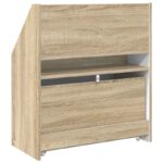 vidaXL Detský regál Sonoma dub 60 x 29,5 x 69 cm Kompozitné drevo – Obrázok 9