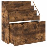 vidaXL Detský regál Dymová dub 60 x 29,5 x 69 cm Kompozitné drevo – Obrázok 6