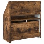 vidaXL Detský regál Dymová dub 60 x 29,5 x 69 cm Kompozitné drevo – Obrázok 9