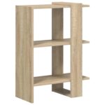 vidaXL Regál na knihy Sonoma dub 52 x 25 x 71,5 cm Kompozitné drevo – Obrázok 2