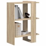vidaXL Regál na knihy Sonoma dub 52 x 25 x 71,5 cm Kompozitné drevo – Obrázok 3