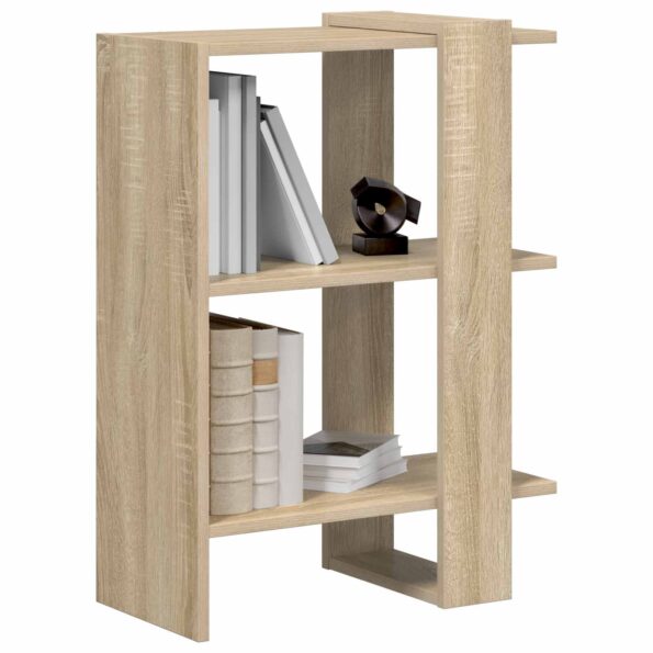 vidaXL Regál na knihy Sonoma dub 52 x 25 x 71,5 cm Kompozitné drevo – Obrázok 3