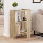 vidaXL Regál na knihy Sonoma dub 52 x 25 x 71,5 cm Kompozitné drevo – Obrázok 4