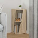 vidaXL Bočná polica Sonoma dub 33 x 32 x 70,5 cm Kompozitné drevo