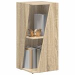 vidaXL Bočná polica Sonoma dub 33 x 32 x 70,5 cm Kompozitné drevo – Obrázok 3