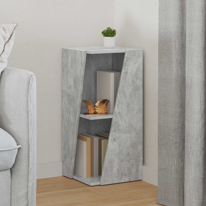 892410_1.jpg vidaXL Bočná polica Betónová šedá 33 x 32 x 70,5 cm Kompozitné drevo – Obrázok 1