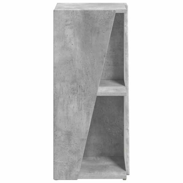 vidaXL Bočná polica Betónová šedá 33 x 32 x 70,5 cm Kompozitné drevo – Obrázok 6