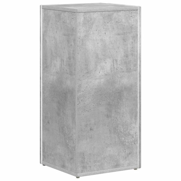 vidaXL Bočná polica Betónová šedá 33 x 32 x 70,5 cm Kompozitné drevo – Obrázok 7