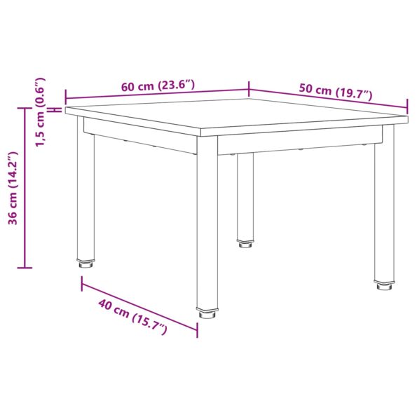vidaXL Konferenčný stolík Remeselnícky dub 60 x 50 x 36 cm – Obrázok 11