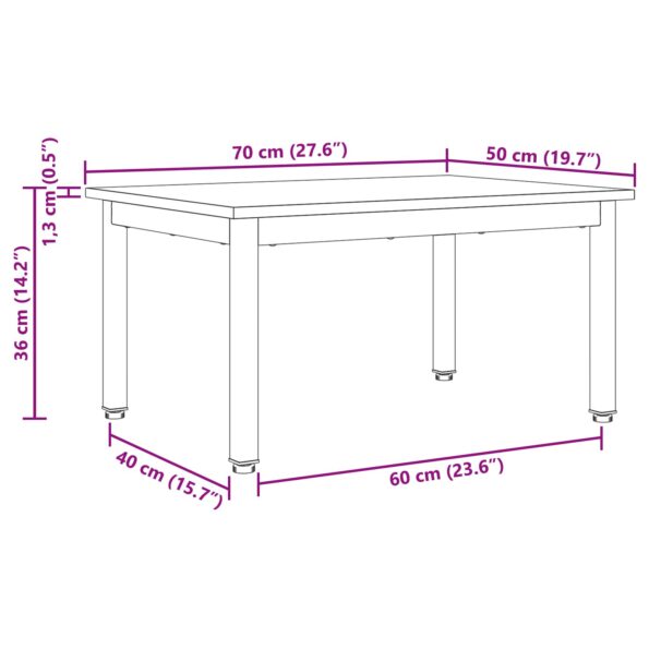 vidaXL Konferenčný stolík Sivý Sonoma 70 x 50 x 36 cm Kompozitné drevo – Obrázok 11