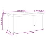 vidaXL Konferenčný stolík Remeselnícky dub 100 x 50 x 45 cm – Obrázok 11