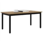 vidaXL Konferenčný stolík Remeselnícky dub 100 x 50 x 45 cm – Obrázok 3