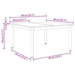 vidaXL Konferenčný stolík Remeselnícky dub 80 x 80 x 45 cm – Obrázok 11