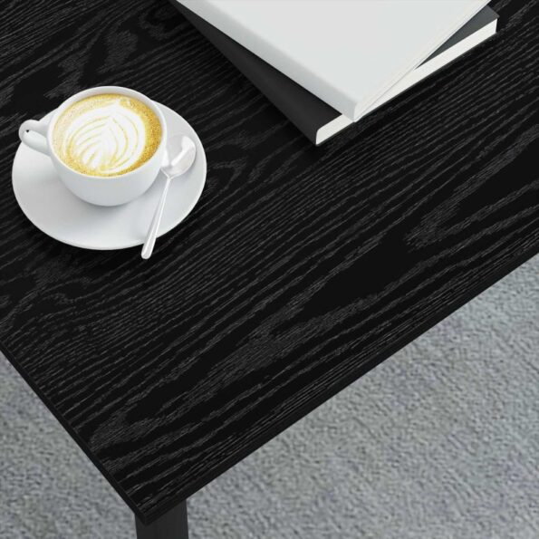 vidaXL Konferenčný stolík Čierny dub 100 x 100 x 45 cm – Obrázok 4