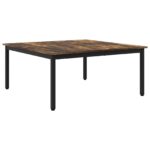 vidaXL Konferenčný stolík Dymová dub 100 x 100 x 45 cm – Obrázok 2
