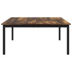 vidaXL Konferenčný stolík Dymová dub 100 x 100 x 45 cm – Obrázok 5