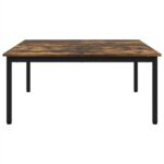 vidaXL Konferenčný stolík Dymová dub 100 x 100 x 45 cm – Obrázok 6