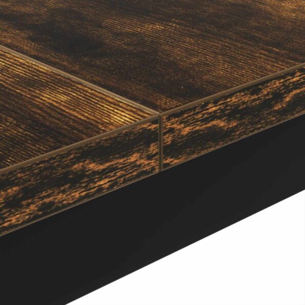 vidaXL Konferenčný stolík Dymová dub 100 x 100 x 45 cm – Obrázok 8