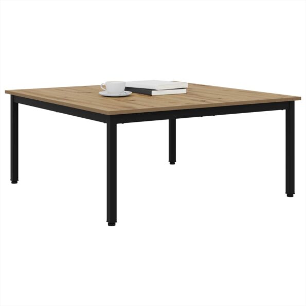 vidaXL Konferenčný stolík Remeselnícky dub 100 x 100 x 45 cm – Obrázok 3
