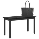 vidaXL lavička Čierny dub 80 x 35 x 45 cm Kompozitné drevo – Obrázok 3