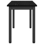 vidaXL lavička Čierny dub 80 x 35 x 45 cm Kompozitné drevo – Obrázok 6