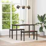 vidaXL lavička Dymová dub 80 x 35 x 45 cm Kompozitné drevo