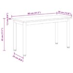 vidaXL lavička Dymová dub 80 x 35 x 45 cm Kompozitné drevo – Obrázok 10