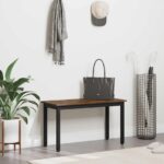 vidaXL lavička Dymová dub 80 x 35 x 45 cm Kompozitné drevo – Obrázok 4