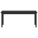 vidaXL lavička Čierny dub 110 x 35 x 45 cm Kompozitné drevo – Obrázok 5