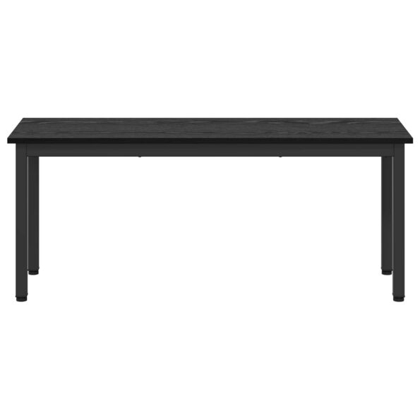 vidaXL lavička Čierny dub 110 x 35 x 45 cm Kompozitné drevo – Obrázok 5