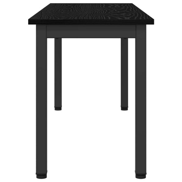 vidaXL lavička Čierny dub 110 x 35 x 45 cm Kompozitné drevo – Obrázok 6