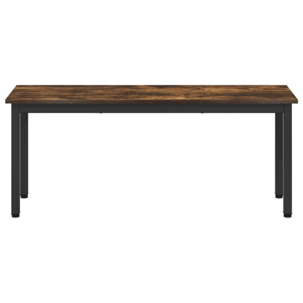 vidaXL lavička Dymová dub 110 x 35 x 45 cm Kompozitné drevo – Obrázok 5