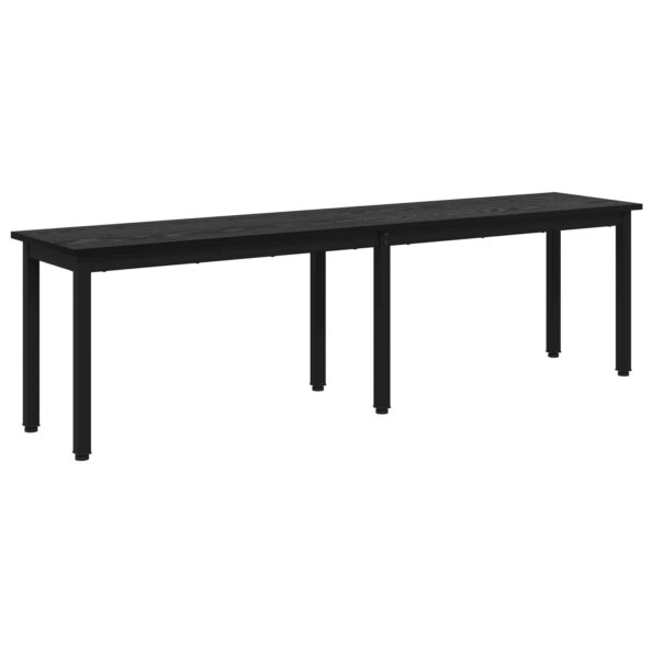 vidaXL lavička Čierny dub 160 x 35 x 45 cm Kompozitné drevo – Obrázok 2