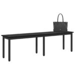 vidaXL lavička Čierny dub 160 x 35 x 45 cm Kompozitné drevo – Obrázok 3