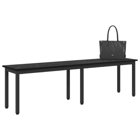 vidaXL lavička Čierny dub 160 x 35 x 45 cm Kompozitné drevo – Obrázok 3