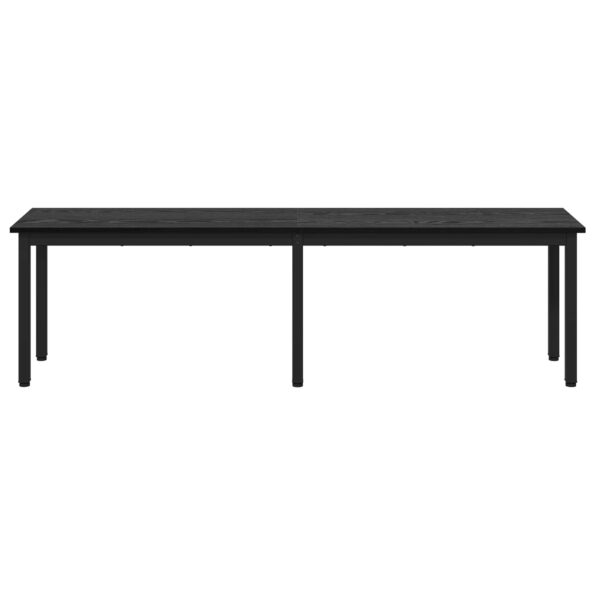 vidaXL lavička Čierny dub 160 x 35 x 45 cm Kompozitné drevo – Obrázok 5