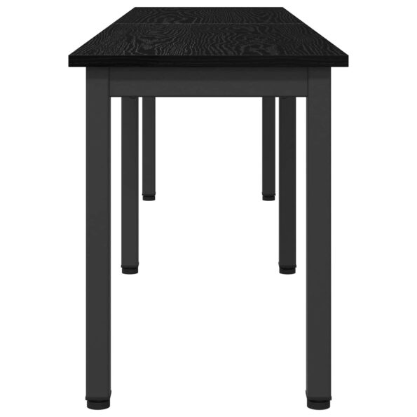 vidaXL lavička Čierny dub 160 x 35 x 45 cm Kompozitné drevo – Obrázok 6
