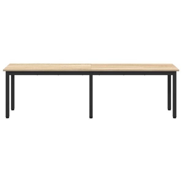 vidaXL lavička Sonoma 160 x 35 x 45 cm Kompozitné drevo – Obrázok 5