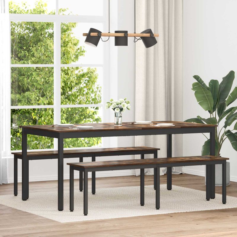 892604_1.jpg vidaXL lavička Dymová dub 160 x 35 x 45 cm Kompozitné drevo – Obrázok 1