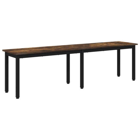 vidaXL lavička Dymová dub 160 x 35 x 45 cm Kompozitné drevo – Obrázok 2