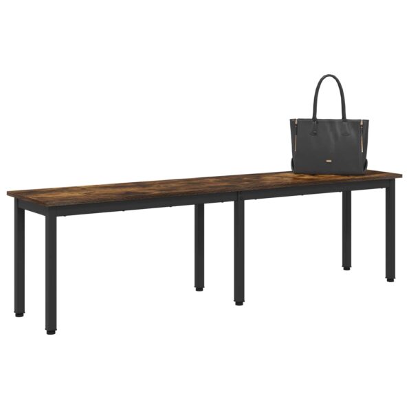 vidaXL lavička Dymová dub 160 x 35 x 45 cm Kompozitné drevo – Obrázok 3
