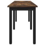 vidaXL lavička Dymová dub 160 x 35 x 45 cm Kompozitné drevo – Obrázok 6