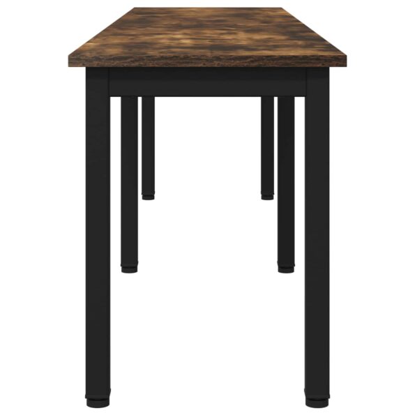 vidaXL lavička Dymová dub 160 x 35 x 45 cm Kompozitné drevo – Obrázok 6